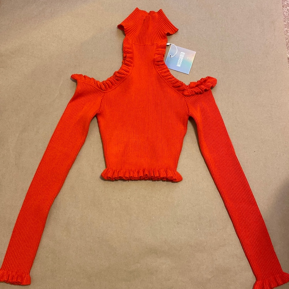 Women’s Missguided Open Shoulder Crop Top